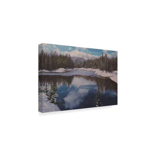 Rusty Frentner 'Near Lewis Lake' Canvas Art,30x47